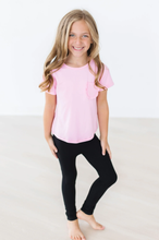 Load image into Gallery viewer, Mila &amp; Rose- Ruffle Pocket Tee: Bubblegum Pink (6m-8)
