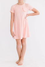 Load image into Gallery viewer, Mila &amp; Rose- Peach T-Shirt Dress (2T-8)