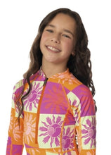 Load image into Gallery viewer, Maaji- PATCH PLAY MOOREA GIRLS LS SWIMSUIT (4-16)