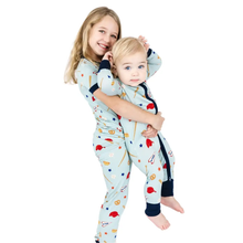 Load image into Gallery viewer, Emerson and Friends- Play Ball Baseball Bamboo Kids Pajamas (2T-9)