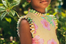 Load image into Gallery viewer, Pepita &amp; Me- ALISSON ONE PIECE - HIBISCUS AMARILLO - SHINE (2-14)
