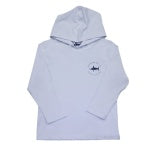Load image into Gallery viewer, Salt Water Boys- PERFORMANCE HOODIE: White Flag (12m-24m)