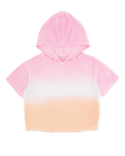 Load image into Gallery viewer, Feather 4 Arrow- Weekend Short: Terry Hoody - Pop Pink Ombre (2y-13y)