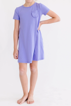 Load image into Gallery viewer, Mila &amp; Rose- Periwinkle T-Shirt Dress (2T-8)