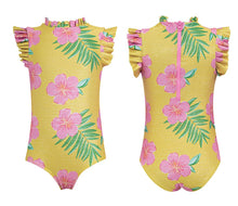 Load image into Gallery viewer, Pepita &amp; Me- ALISSON ONE PIECE - HIBISCUS AMARILLO - SHINE (2-14)