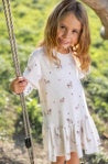 Load image into Gallery viewer, Feather 4 Arrow - Jules Horse Hacci Dress: Ivory (2/3-8/9)