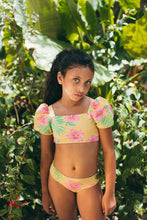 Load image into Gallery viewer, Pepita &amp; Me- BUBBLE BIKINI- HIBISCUS AMARILLO - SHINE (2-12)