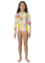 Load image into Gallery viewer, Maaji- JUNGLE WHISPER MIKU GIRLS ONE PIECE LS SWIMSUIT(4-16)