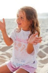 Load image into Gallery viewer, Feather 4 Arrow- Oversized Tee: Seashells (2-11Y)