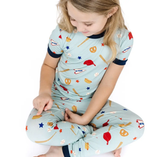 Load image into Gallery viewer, Emerson and Friends- Play Ball Baseball Bamboo Kids Pajamas (2T-9)