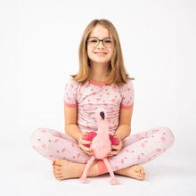 Load image into Gallery viewer, Emerson &amp; Friends- Fancy Flamingos Two-Piece Bamboo Kids Pajama Pants Set  (2T-7)