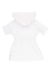 Load image into Gallery viewer, Rufflebutts- Girls White Terry Cover-Up (3m-24m)