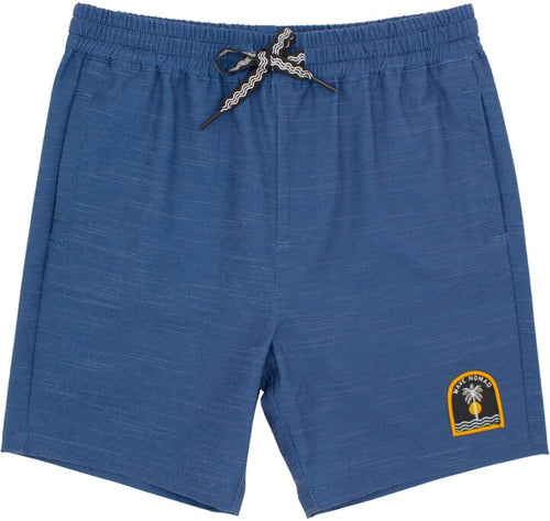 Feather 4 Arrow- Seafarer Hybrid Short (Navy, 6m-24m)