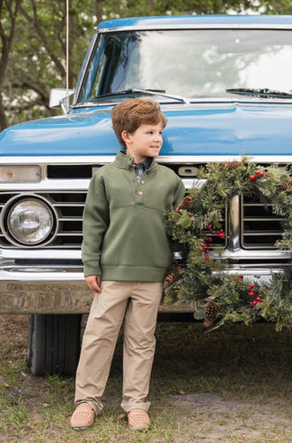 Saltwater Boys- Pierce Pullover- Green (2-16)