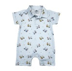 Load image into Gallery viewer, Saltwater Boys- Signature Pima Polo Romper (Golf Carts, 3m-24m)