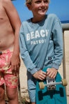Load image into Gallery viewer, Feather 4 Arrow- Ryder Sweatshirt: SURF BLUE (12m-11y)