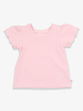 Load image into Gallery viewer, Ruffle Butts- Girls Pink Scallop Tee (2T-10)