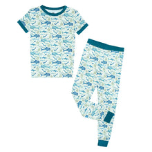 Load image into Gallery viewer, Emerson &amp; Friends- Shark Friends Ocean Kids Bamboo Pajamas Toddler Sleep Set (2T-7)