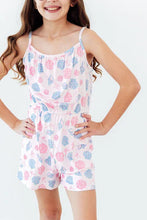 Load image into Gallery viewer, Mila &amp; Rose- Sandy Shells Strappy Play Romper (2T-8)