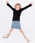Load image into Gallery viewer, Ruffle Butts- Girls Light Wash Ruffle Jean Skirt (18m-8)