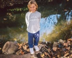 Load image into Gallery viewer, Feather 4 Arrow - Local Hacci Pullover: Heather Grey (3m-6)
