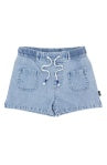 Feather 4 Arrow- Costa Denim Shorts (Light Indigo, 18-24m)