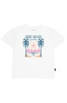 Feather 4 Arrow- Good Waves Billie Tee (White  2Y-14Y)