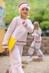 Load image into Gallery viewer, Feather 4 Arrow - Dreamer Sweater: Pink Marshmallow (2t-12)