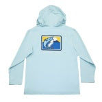 Load image into Gallery viewer, Saltwater Boys - Performance Hoodie:  Light Blue Wahoo (2t-14)