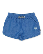 Load image into Gallery viewer, Feather 4 Arrow- Indigo Daisy Shorts (2-6)