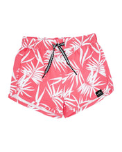 Load image into Gallery viewer, Feather 4 Arrow- Sugar Coral W/ White Swim Castaway Shorts (8-14)