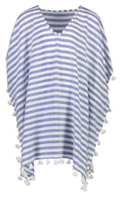 Load image into Gallery viewer, Striped Kaftan Blue/White