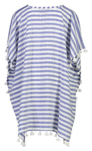 Load image into Gallery viewer, Striped Kaftan Blue/White