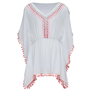 Snapper Rock White and Dotty Cover-Up