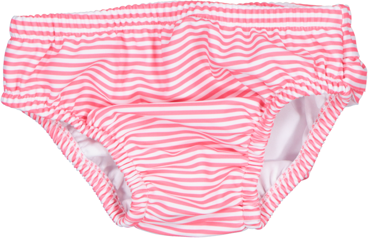 Pink/ White Stripe Swim Diaper