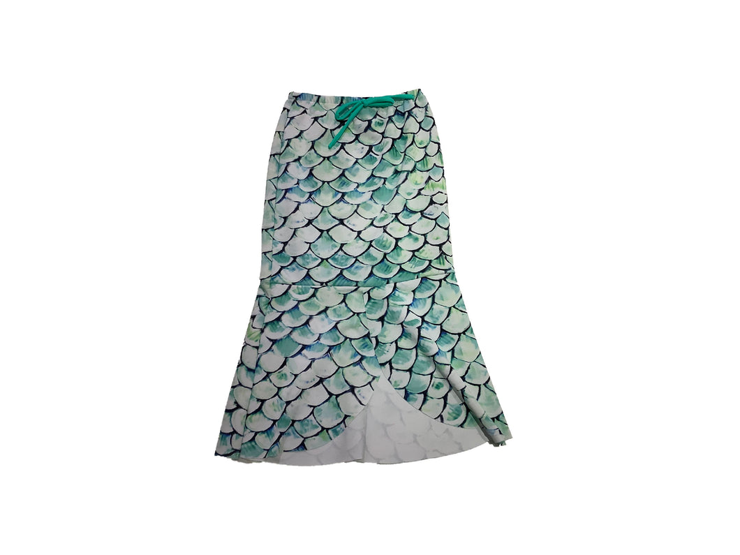 Shebop- Split Front Turquoise Skirt