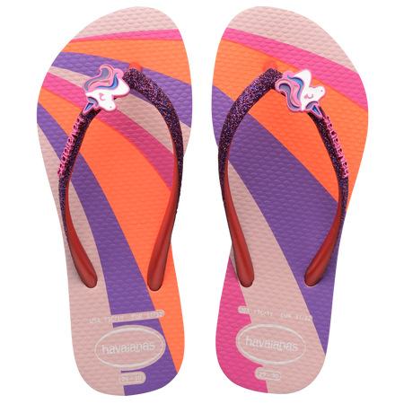 Slim Glitter Unicorn Sandals-Pink