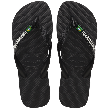 Brazil Logo Sandals-Black
