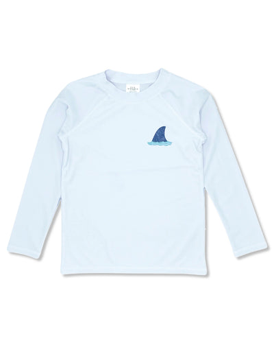 Feather 4 Arrow- Fin Rash Top L/S (White, 2T-14)